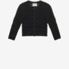 Ajaline kort strikket cardigan med åpent mønster Ajaline kort strikket cardigan med åpent mønster