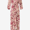 Albini lang kjole i stretch-silke med print Albini lang kjole i stretch-silke med print
