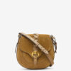 Altay liten håndveske i semsket kalveskinn