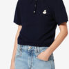 Althea polo i bomulls- og ullblanding med logo Althea polo i bomulls- og ullblanding med logo