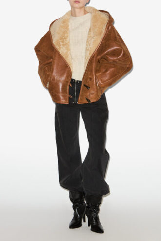 Amiel kort shearling-kåpe Amiel kort shearling-kåpe