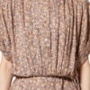 Ansley lang blomstret silkekjole i jacquard
