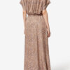 Ansley lang blomstret silkekjole i jacquard