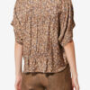 Azalea blomstret silke-jacquard-bluse Azalea blomstret silke-jacquard-bluse