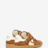 Beth lave sneakers i trykt semsket kalveskinn