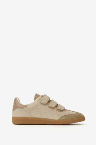 Beth lavtoppede skinnsneakers