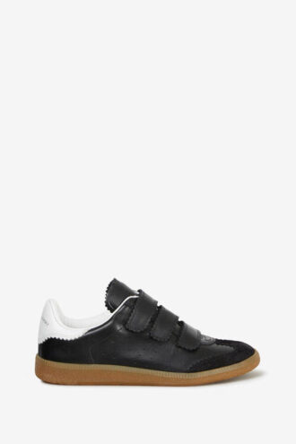 Beth lavtoppede skinnsneakers