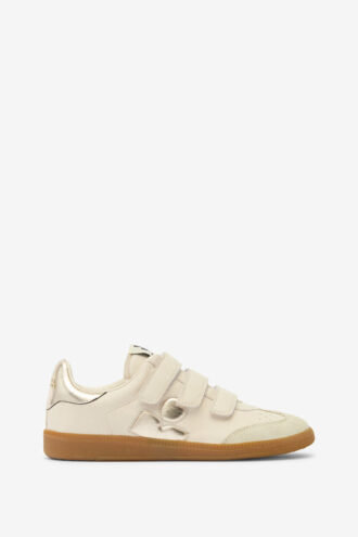 Beth lavtoppede skinnsneakers