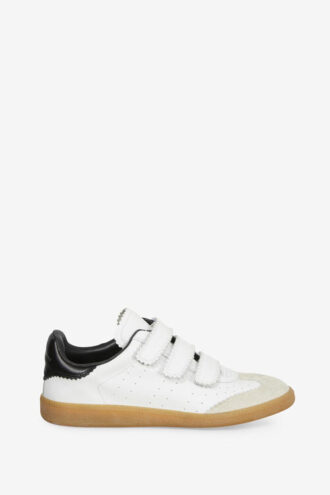 Beth lavtoppede skinnsneakers