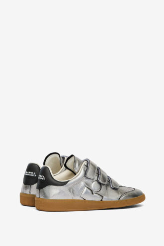 Beth lavtoppede skinnsneakers