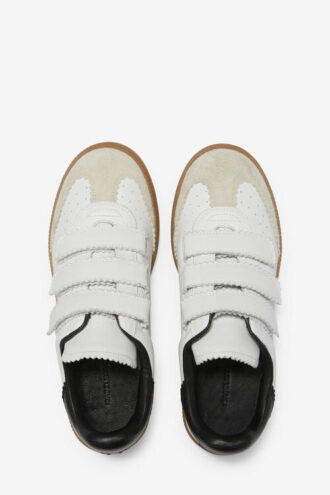 Beth lavtoppede skinnsneakers