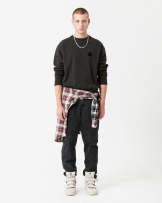 Bomullssweatshirt med lange ermer