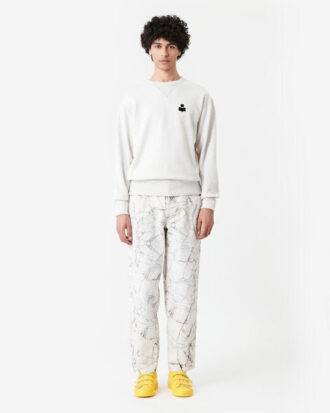 Bomullssweatshirt med lange ermer