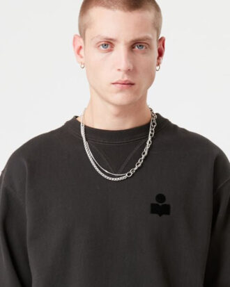 Bomullssweatshirt med lange ermer