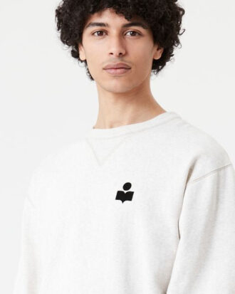 Bomullssweatshirt med lange ermer