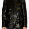 Caitlyn skinnjakke i bikerstil