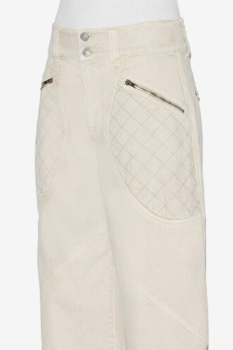 Catarina denimjeans med quiltede detaljer Catarina denimjeans med quiltede detaljer