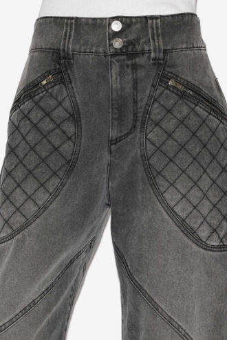 Catarina denimjeans med quiltede detaljer Catarina denimjeans med quiltede detaljer