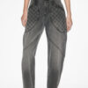 Catarina denimjeans med quiltede detaljer