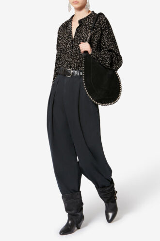Catchell flytende bluse med origamitrykk Catchell flytende bluse med origamitrykk