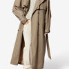 Chilma stripete trenchcoat i bomull