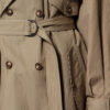 Chilma stripete trenchcoat i bomull