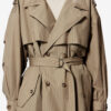 Chilma stripete trenchcoat i bomull