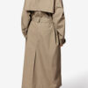Chilma stripete trenchcoat i bomull
