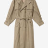 Chilma stripete trenchcoat i bomull