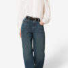 Christa bomullsbluse med rynk Christa bomullsbluse med rynk