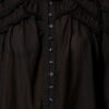 Christa bomullsbluse med rynk