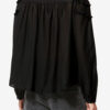 Christa bomullsbluse med rynk