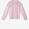 Christa bomullsbluse med volanger Christa bomullsbluse med volanger