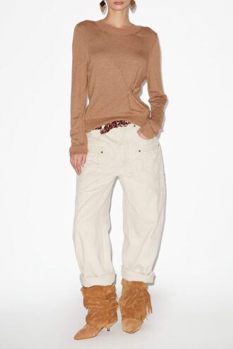 Cosima drapert strikkegenser Cosima drapert strikkegenser