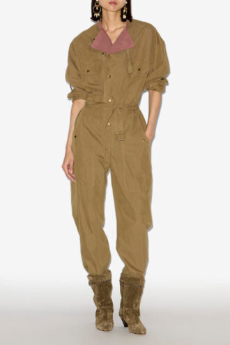 Dahona tofarget jumpsuit i sprø bomull