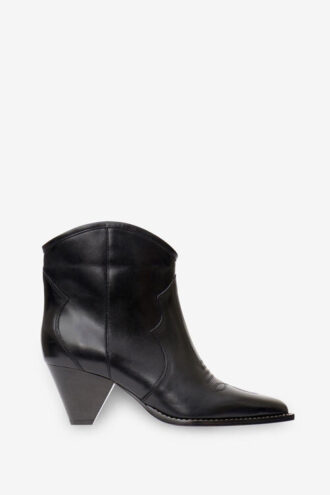Darizo høyhælte cowboyboots i skinn Darizo høyhælte cowboyboots i skinn