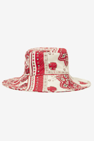 Delya bomullsbandana-printlue