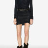 Denise kort drapert jerseykjole Denise kort drapert jerseykjole