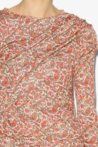 Denise kort drapert jerseykjole Denise kort drapert jerseykjole
