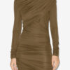 Denise kort drapert jerseykjole Denise kort drapert jerseykjole