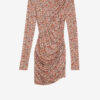 Denise kort drapert jerseykjole Denise kort drapert jerseykjole