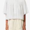 Destiny smocket topp i bomullsvoile Destiny smocket topp i bomullsvoile