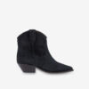 Dewina cowboyboots i semsket kalveskinn Dewina cowboyboots i semsket kalveskinn