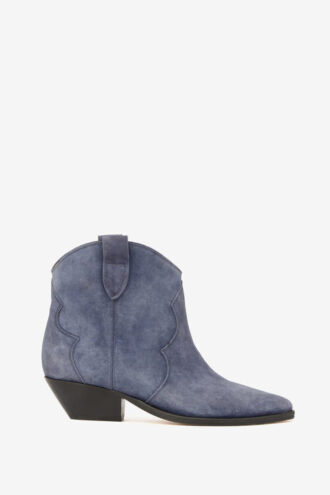 Dewina cowboyboots i semsket kalveskinn Dewina cowboyboots i semsket kalveskinn