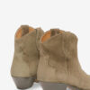 Dewina cowboyboots i semsket kalveskinn