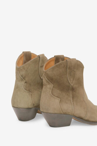 Dewina cowboyboots i semsket kalveskinn Dewina cowboyboots i semsket kalveskinn