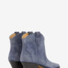 Dewina cowboyboots i semsket kalveskinn