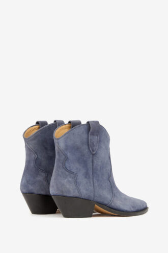 Dewina cowboyboots i semsket kalveskinn Dewina cowboyboots i semsket kalveskinn