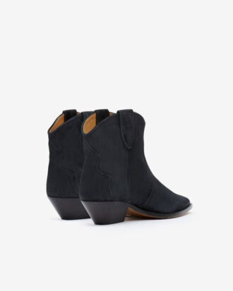 Dewina cowboyboots i semsket kalveskinn Dewina cowboyboots i semsket kalveskinn