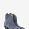 Dewina cowboyboots i semsket kalveskinn